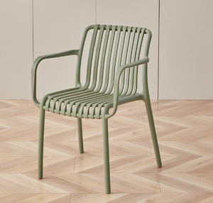 Sedia da Pranzo Moderna Impilabile con Braccioli in <span class=keywords><strong>Plastica</strong></span>, Altezza Regolabile, Comoda, per Ristoranti, Caffè, Appartamenti, Arredamento Casa - Product Image 3