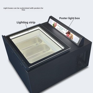 YINZHENG Vetrina Espositiva Commerciale da Tavolo per Ghiaccio Duro, Self-Service, Monotemperatura, con Porta a Sollevamento, 2 Ripiani, No-Frost, Portatile - Product Image 6