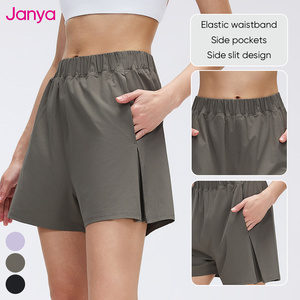 Short de sport décontracté Janya pour <span class=keywords><strong>femme</strong></span>, respirant, séchage rapide, <span class=keywords><strong>coupe</strong></span> ample, taille haute, idéal pour la course, la gym et le yoga - Product Image 3