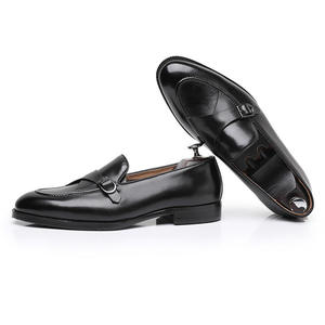 Zapatos transpirables de cuero genuino estilo británico para hombre, zapatos casuales con hebilla, zapatos de vestir y Oxfords de cuero para hombre al por mayor - Product Image 4