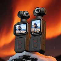 Cámara Deportiva 5K Ultra HD con Control Remoto Wifi, Cámara de Bolsillo 5K con Mini Cámaras Giratorias de 270 Grados para Fotografía