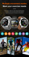 Reloj Inteligente Deportivo para Exteriores Rdfit de 1.85 Pulgadas DK69 con Brújula, Monitor de Ritmo Cardíaco, IP67, Pantalla IPS, Compatible con Android e iOS, Monitor de Sueño Dual
