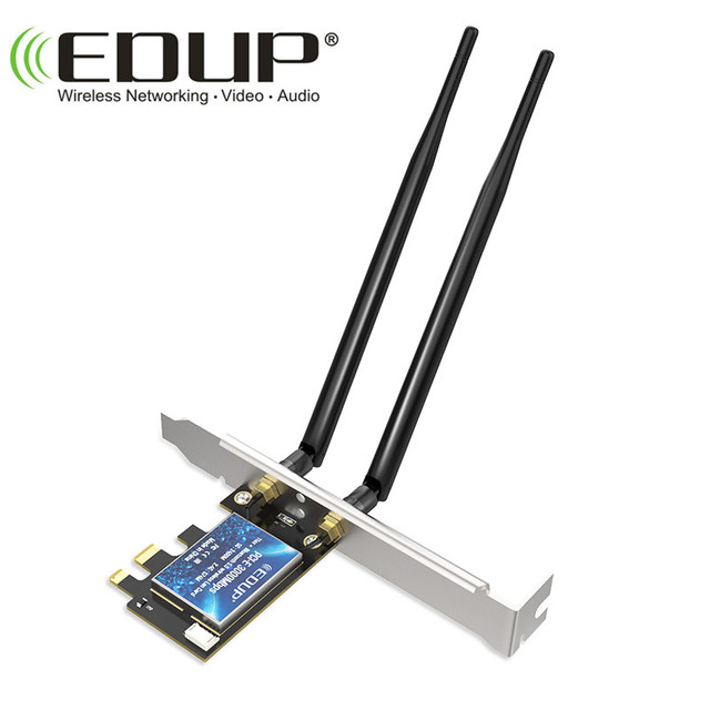 EDUP 3000Mbps BT5.1 Pcie Wireless Dongle WiFi Network Card In-tel AX200 Chipset Wi Fi Adapter for Pc