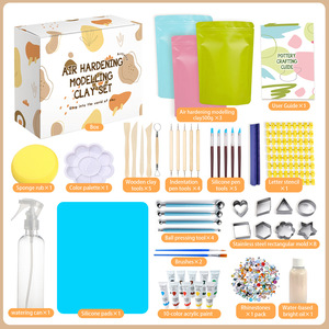 Bview Art Safe Crafts Céramique Argile Outils Kit Sculpture Poterie Outils Set <span class=keywords><strong>Peinture</strong></span> Acrylique <span class=keywords><strong>Palette</strong></span> Brosse Seaux pour Artiste Enfants - Product Image 6