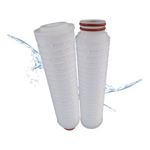 Cartouche filtrante plissée pour le traitement des eaux usées et des eaux de spa avec PET PP - Product Image 1
