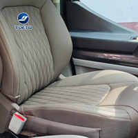 Siège conducteur avant personnalisé de luxe en cuir matelassé et ventilé pour conversion de fourgonnette professionnelle Ford Transit