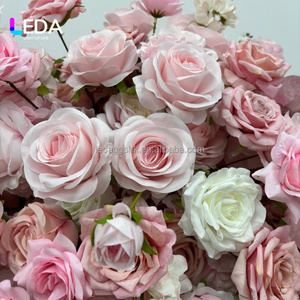 LEDA Valentine's Day Handmade Soft 60cm Pink <b>Artificial</b> <b>Flower</b> Ball Rose Wedding Centerpiece for Events Decor - Product Image 2
