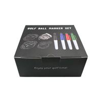 Ensemble de marqueurs de golf portables en ABS, marqueurs et accessoires pour parcours de golf, étui pour marqueurs