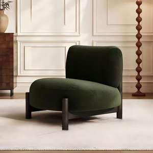 Fauteuil inclinable capitonné couleur crème, confortable pour salon et chambre, design antique - Product Image 3