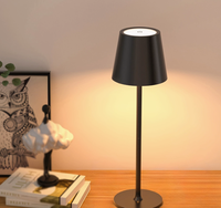 Lampe de table haute, lampe de chevet tactile créative pour chambre à coucher, lampe de table rechargeable moderne et minimaliste pour salon
