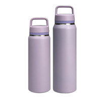 Bouteille d'eau isotherme en acier inoxydable à large ouverture avec infuseur, logo personnalisé, 500 ml, 700 ml