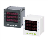 72x72 96x96 48x48x96 voltmeter, pengukur panel layar LED LED Tiongkok 220V daya multifungsi