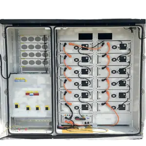 상업용 산업용 오프 그리드 에너지 저장 솔루션 고전압 215KWh 올인원 AC 냉각 리튬 이온 배터리 LiFePO4