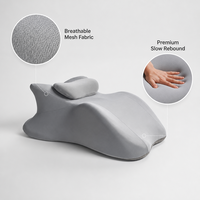 Coussin ergonomique en mousse à mémoire de forme pour couple, support de tête de lit, anti-stress et anti-ronflement