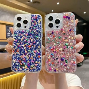 3 in 1 Bling Diamond Glitter custodia per telefono cellulare rigida Cover posteriore Pc Tpu per <span class=keywords><strong>Iphone</strong></span> 17 Pro Max 16 15 14 12 per le donne - Product Image 3