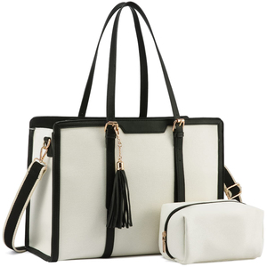 Vente en gros Sacs d'école à la mode Sacs à bandoulière pour le travail Voyage d'affaires 15.6 Sac fourre-tout pour ordinateur portable 17 cm Ensemble mallette 2 pièces pour <span class=keywords><strong>femmes</strong></span> - Product Image 1