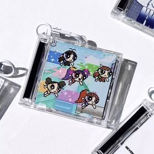 Porte-clés <span class=keywords><strong>CD</strong></span> en acrylique personnalisé Kpop Music Charms DIY Anime <span class=keywords><strong>Mini</strong></span> Album Vinyl Record Box Porte-clés - Product Image 5