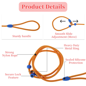 Factory Adjustable Dog Leash Heavy Duty No Pull Dog Leash <b>Nylon</b> Custom Dog Rope Training Leash Wholesale <b>Slip</b> Lead Dog Leash - Product Image 6