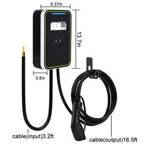 New 22kW Home EVSE Wallbox 16A/32A EV Charger 4.3" LCD Display GB <strong>Interface</strong> IP55 Protection OCPP 1.6 <strong>Protocol</strong> Wall-mounted Type - Product Image 2