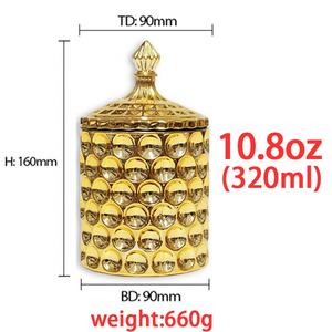 LANGXU <span class=keywords><strong>argento</strong></span> rosa antico contenitore per la conservazione del tè con spezie rotonde etichetta per la casa bava alta in oro moderno <span class=keywords><strong>zuccheriera</strong></span> - Product Image 3