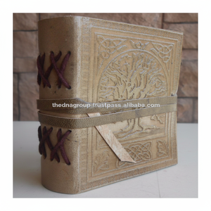 Journal en cuir gaufré Tree Life à couverture rigide et attrayant de nouveau design pour le bureau, le collège et l'école - Product Image 1