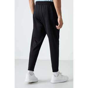 Pantalones Casuales Tommylife para Hombre, Corte Cómodo, Cintura Elástica, Transpirables, Color Negro - Product Image 2