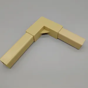 plastic tubing square tube with elbow joint corner connector