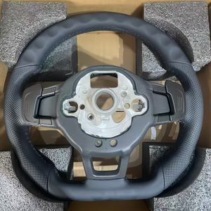 Volant en cuir pour Volkswagen <span class=keywords><strong>Golf</strong></span> 4 5 6 <span class=keywords><strong>6R</strong></span> 7 7.5 8 MK4 5 6 7 7.5 8 7 R GTI GTD GTE Variant R-Line - Product Image 6