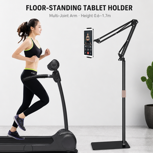 Support de sol robuste pour tablette, avec base stable à ressort intégré, idéal pour <span class=keywords><strong>iPad</strong></span>, diffusion en direct et chambre à coucher, fabrication OEM/ODM (18 ans d'expérience) - Product Image 1