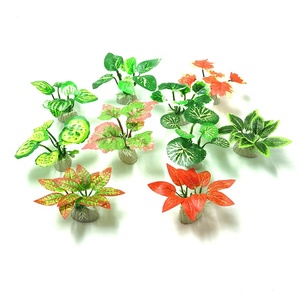 레진 어항 장식품 친환경 베타 실크 잎 패드 해먹 인조 유목 동굴 금붕어 어항 - Product Image 5