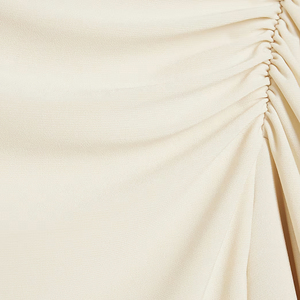 Women Asymmetric Neckline <strong>Dress</strong> Ruched Detailed Skirts Color <strong>Hanky</strong> <strong>Hem</strong> Shorts <strong>Dress</strong> - Product Image 5