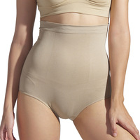 Culotte gainante taille haute sans couture, respirante, effet ventre plat, rehausseur de fesses, string, Fajas, grande taille, pour femme, amincissante