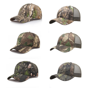 Casquette de baseball unisexe sportive d'extérieur à 6 panneaux, motif camouflage jungle, protection solaire, tissu 100% coton, argent cuivre - Product Image 2