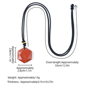 天然水晶ペンダント ローズクォーツ タイガーアイ アメジスト ラピスラズリ 六角形 ボヘミアン 記念日 ロープネックレス 日常使い - Product Image 3