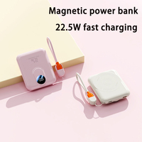 Banque d'alimentation sans fil d'usine 15W Mini 10000mAh Charge rapide PD20W QC3.0 Banques d'alimentation portables 10000 mAh Extérieur OEM LOGO