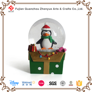 3D Nhựa Thủ Công Giáng Sinh Dễ Thương Chim Cánh Cụt Bức Tượng Mô Hình Bên Trong Quả Cầu Tuyết Nghệ Thuật Hiển Thị Đồ Trang Trí Trang Trí Nhà Bức Tượng Lưu Niệm Quà Tặng - Product Image 3