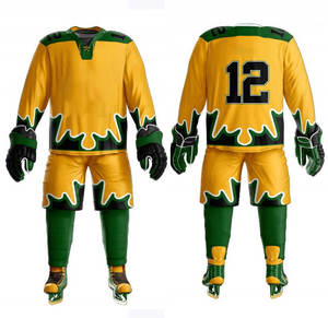 ชุดฮอกกี้น้ำแข็งคุณภาพสูง 100% โพลีเอสเตอร์ สวมใส่สบาย ระบายอากาศดี ราคาประหยัด ชุดกีฬาทีม ชุดฮอกกี้น้ำแข็งสำหรับผู้ชาย - Product Image 3