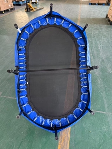 <span class=keywords><strong>Trampoline</strong></span> d'intérieur pliable coloré et sûr pour parents et enfants, mini <span class=keywords><strong>trampoline</strong></span> ovale <span class=keywords><strong>double</strong></span> rebond avec poignée et filet de protection - Product Image 5