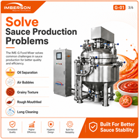 Mélangeur homogénéisateur sous vide à moteur AC 100L avec pompe pour la production pilote en petites séries, laboratoire alimentaire pour la fabrication