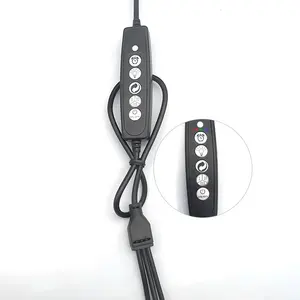 Tự động tắt 3 6 12h hẹn giờ 5 Dimmable độ sáng dẫn phát triển đèn Cáp