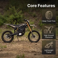 Nueva Surron Ultra Bee Edición Negra 2026, Motocicleta Eléctrica Todoterreno de 24.5KW 74V60Ah, Alta Potencia, Largo Alcance, Suspensión Completa, Doble Corona