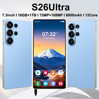 Teléfono Inteligente S26 Ultra de 7.3 Pulgadas, 16GB+1TB, Deca Core, Doble SIM, GPS, Desbloqueo Facial, Versión Global