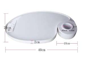 درج قشارة 45/50 صفيحة بلاستيكية شاملة قابلة للتدوير مثبتة على رف طاولة بيضاوية الشكل ملحقات أسنان - Product Image 6
