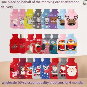 Venta al por mayor lindo <span class=keywords><strong>Mini</strong></span> dibujos animados de felpa bolsa de agua caliente manos cálidas tesoro agua calefacción bolso - Product Image 4