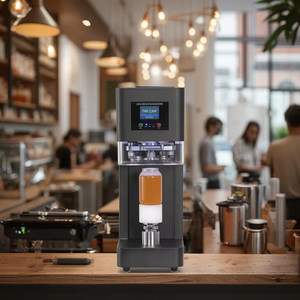 2025 Most Popular Boba Milk Tea Juice Coffee Can Sealing and Seamer Machine High Speed Beverage Canning Machine with CE - Product Image 3