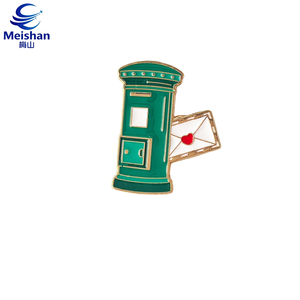 Emblema de la Serie Retro de Oficina de Correos de Meishan, Buzón de Correos de 1928, Insignia Conmemorativa Postal Local de Forma Irregular con Diseño de Bicicleta - Product Image 5