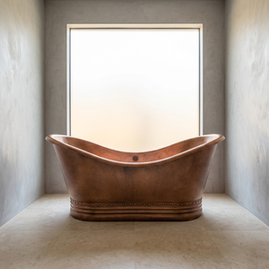 Bañera Ovalada Independiente de Cobre para Remodelación de Baños, Hoteles y Villas - Product Image 2