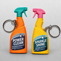 Porte-clés en silicone PVC en forme de bouteille d'huile moteur 3D avec logo personnalisé imprimé, accessoires de voiture, promotion, porte-clés