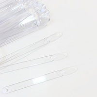 Outils de présentation d'échantillons de vernis à ongles avec anneau, nuanciers en plastique pour la pratique de la manucure, vente en gros, transparents