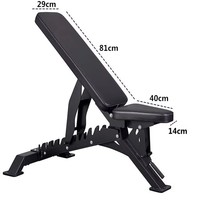 Banc de musculation réglable multi-angles avec une charge maximale de 1100 lb, banc d'entraînement en acier à 10+4 positions pour la musculation à domicile